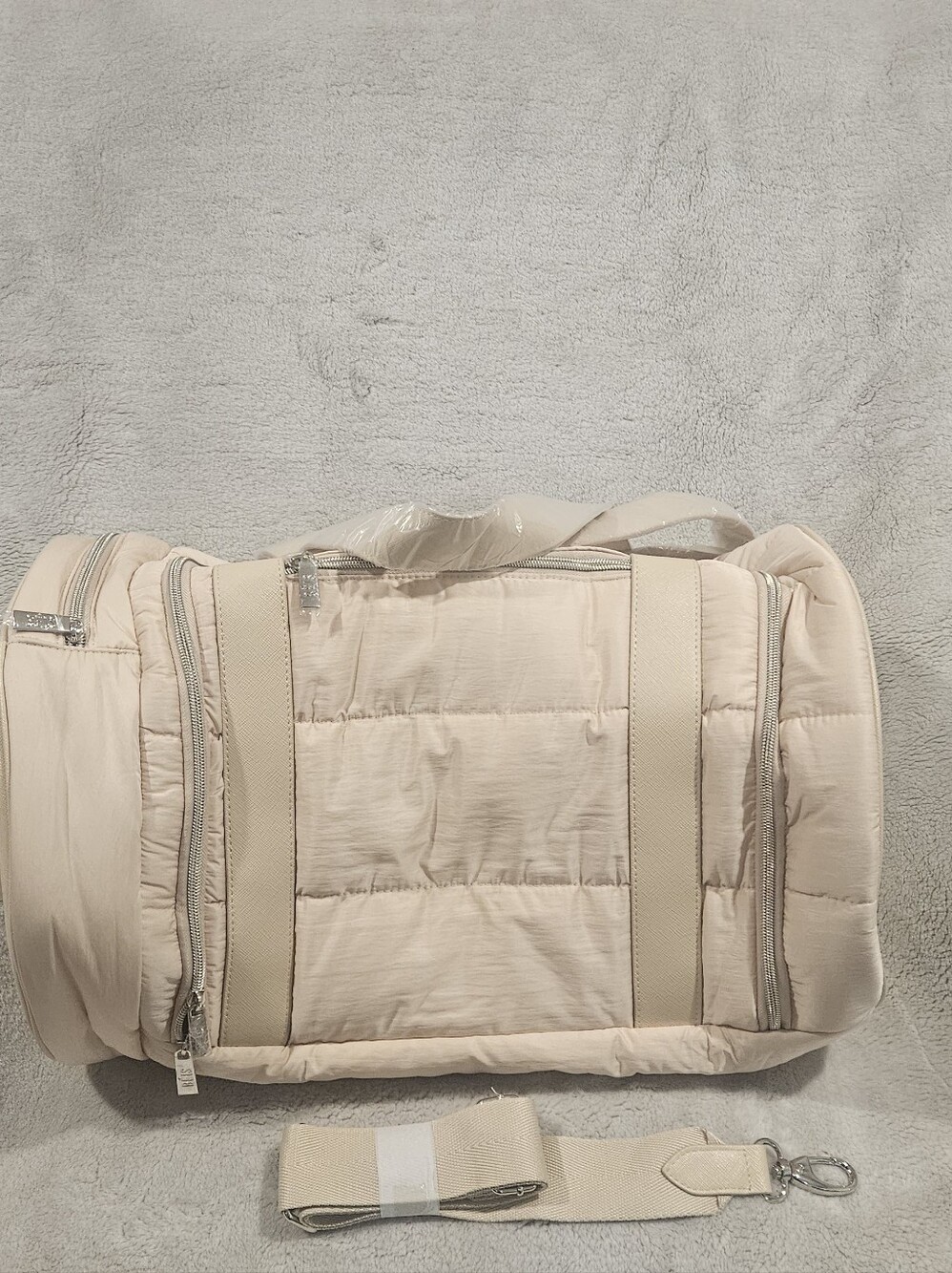NWT BEIS mini Duffel / OG Beige
